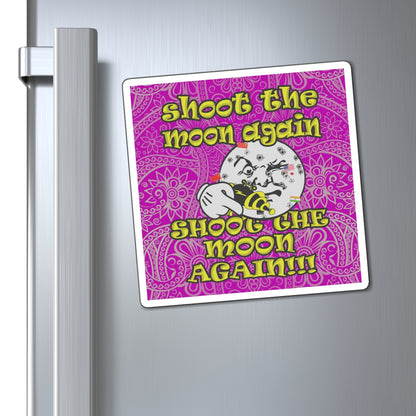 shoot the moon again - Magnets - (pink swirl)