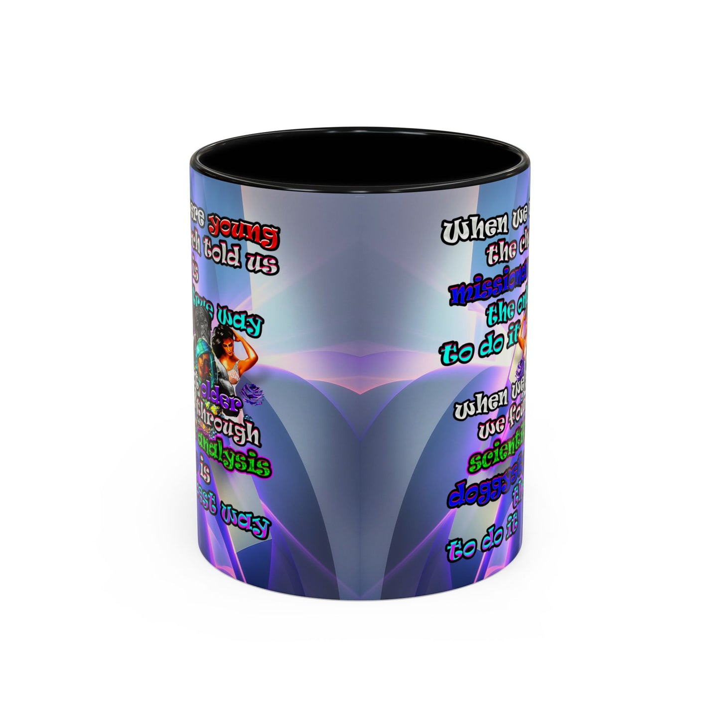 doggystyle - Accent Mug (grey-pink wave)
