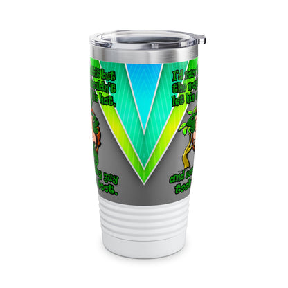 turtle race - Ringneck Tumbler, 20oz (rainbow split)