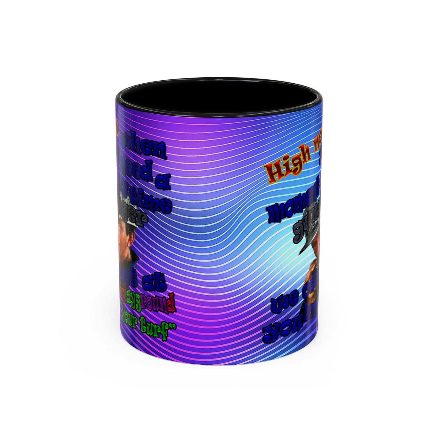 high noon - Accent Mug (purple wave)