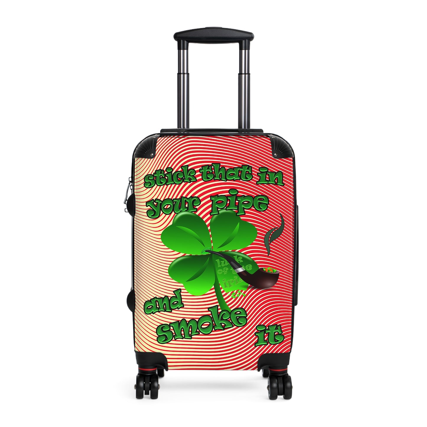 stick that in your pipe and smoke it - Suitcase (yellow-orange wave)