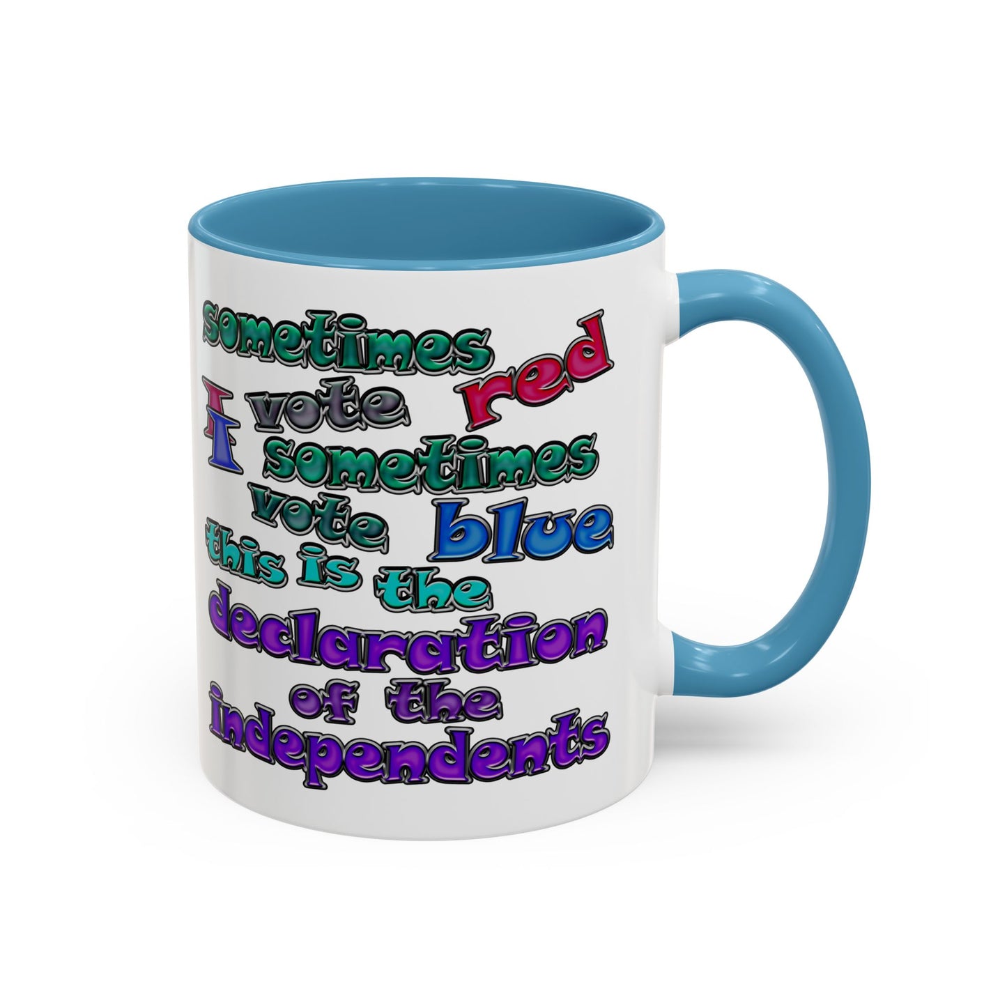 declaration of the independents - Accent Mug (white)