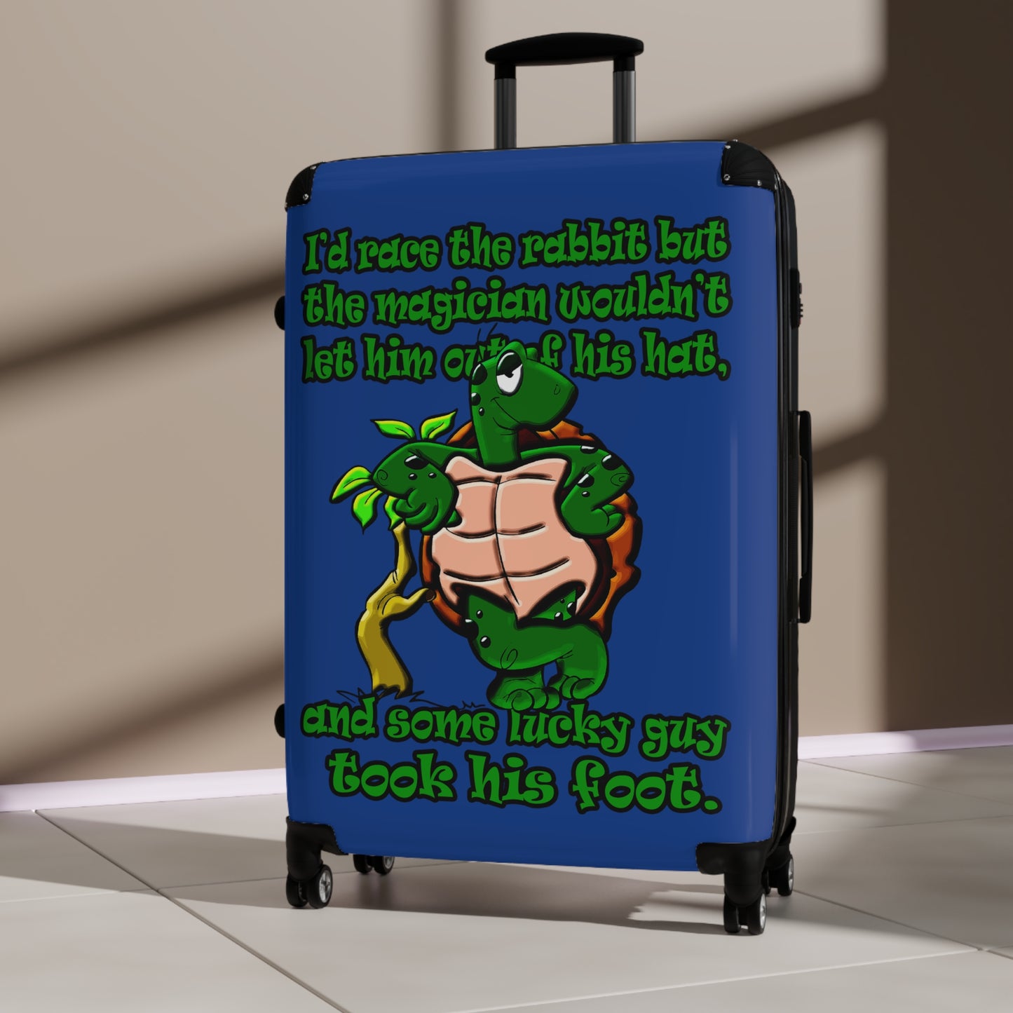 turtle race - Suitcase (dark blue)