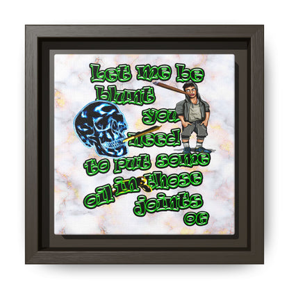 og - framed canvas art (white marble)