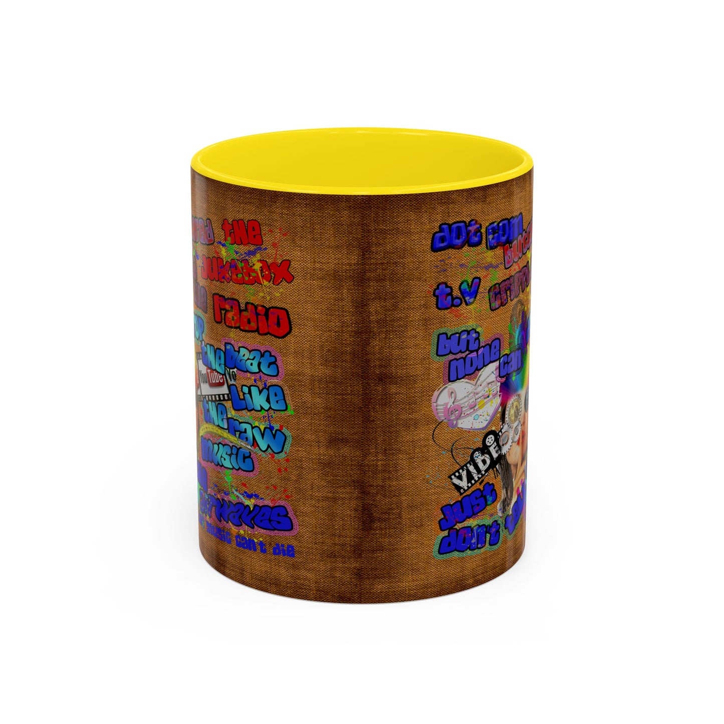 drop the beat - Accent Mug (brown papyrus)