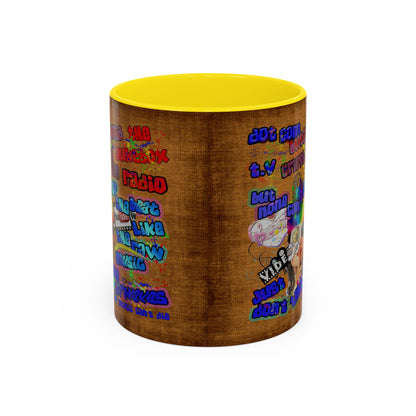 drop the beat - Accent Mug (brown papyrus)