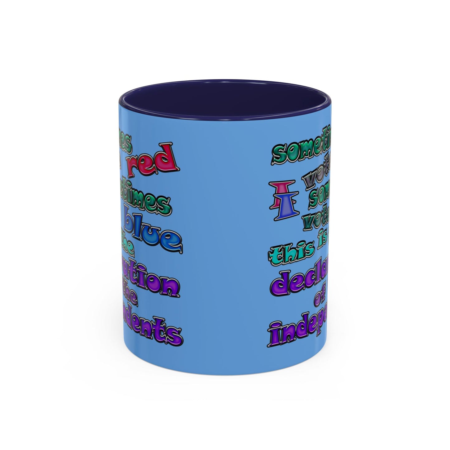 declaration of the independents - Accent Mug (light blue)