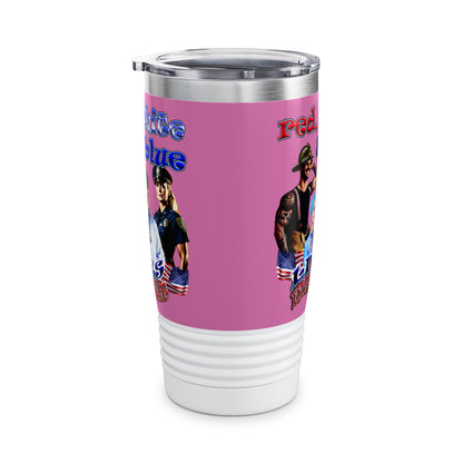 rw&b lives matter - Ringneck Tumbler, 20oz (light pink)