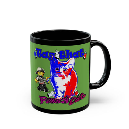 tag that - Black Mug (green)