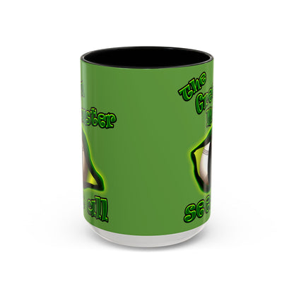 green monster - Accent Mug (green)