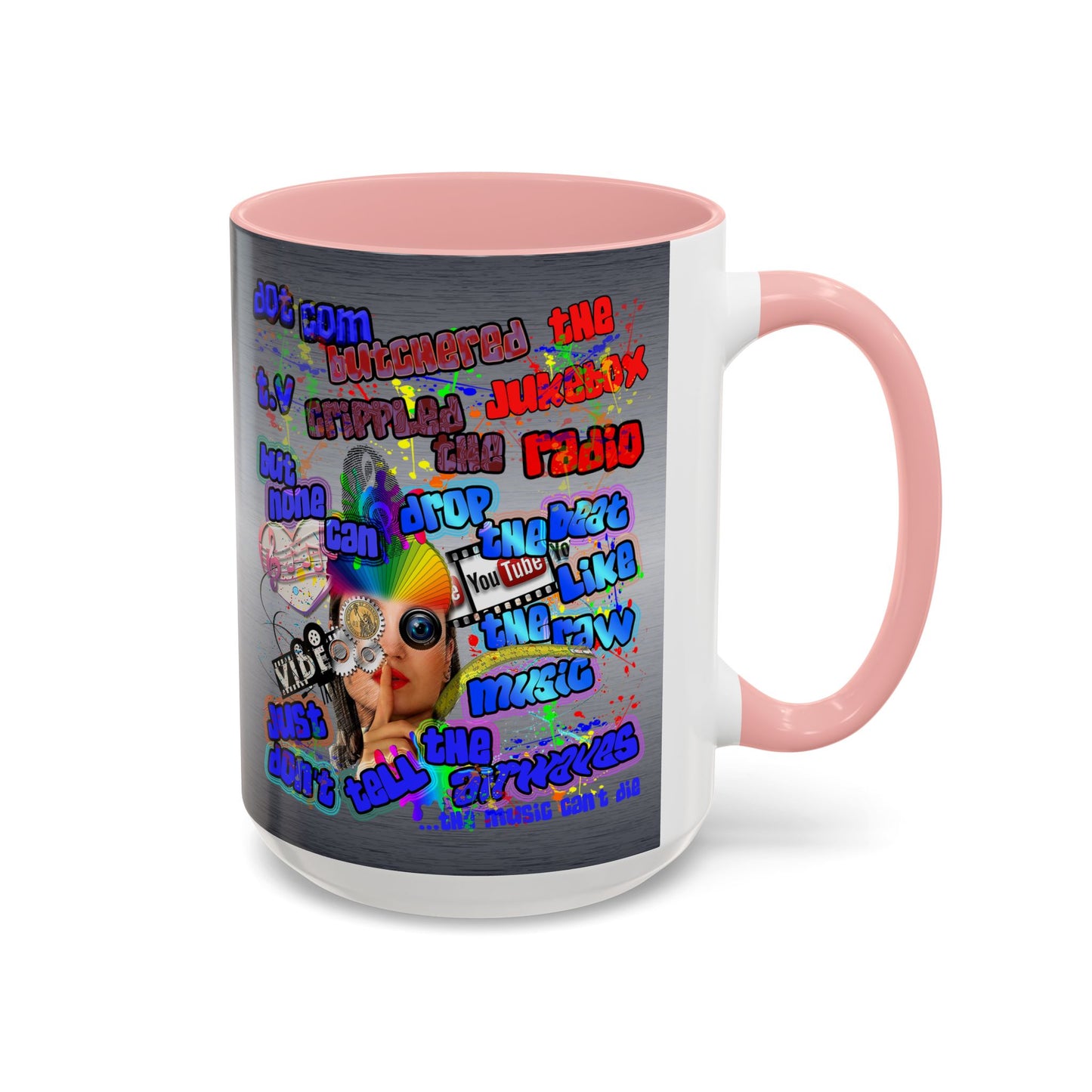 drop the beat - Accent Mug (brushed nickel)