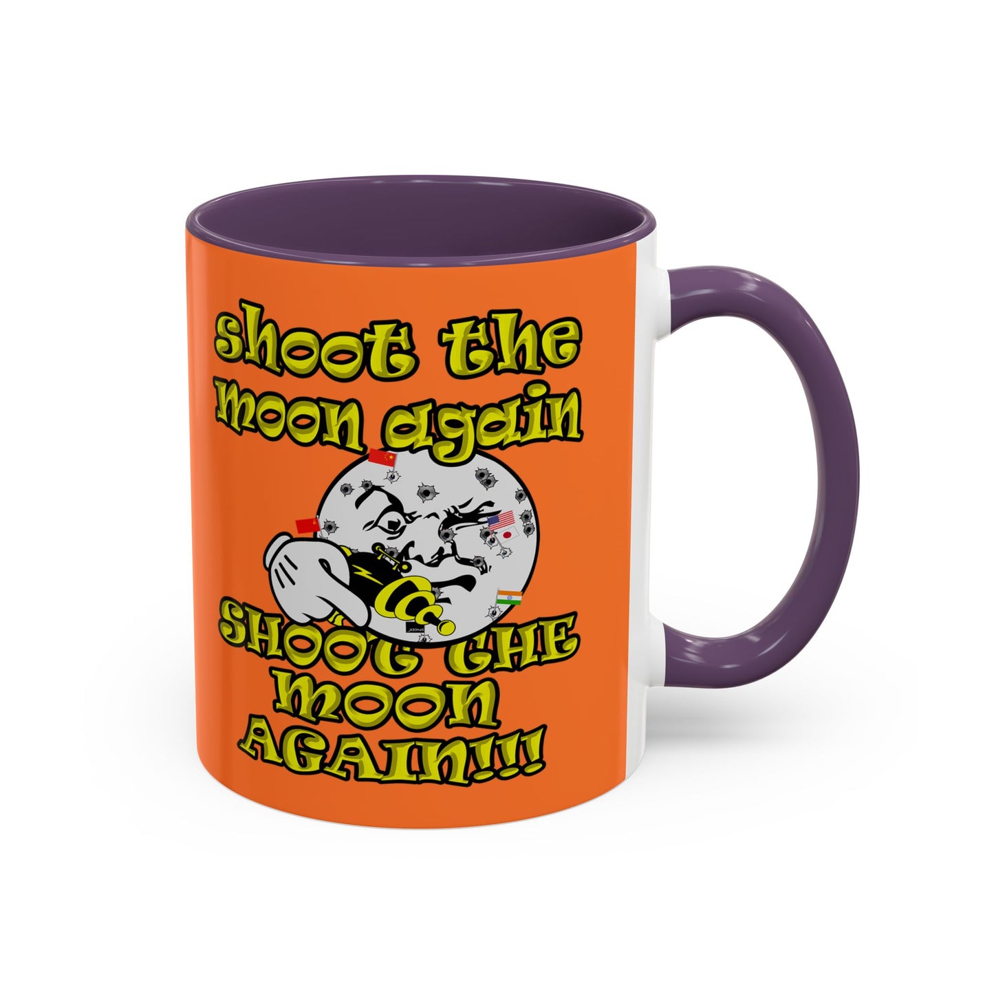 shoot the moon again - Accent Mug (crusta)