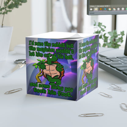 turtle race - note cube (grey-pink wave)
