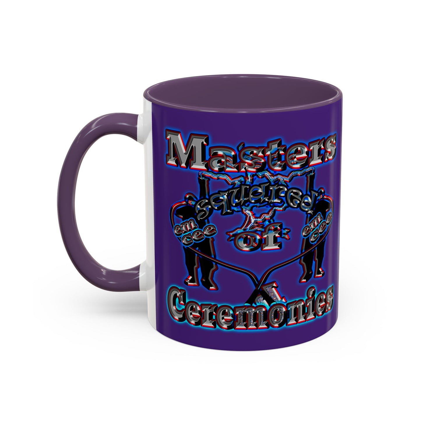 em cee squared - Accent Mug (purple)