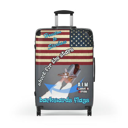 shoot for the stars - Suitcase (grey-light grey)