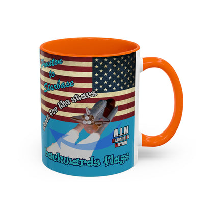 shoot for the stars - Accent Mug (turquoise)
