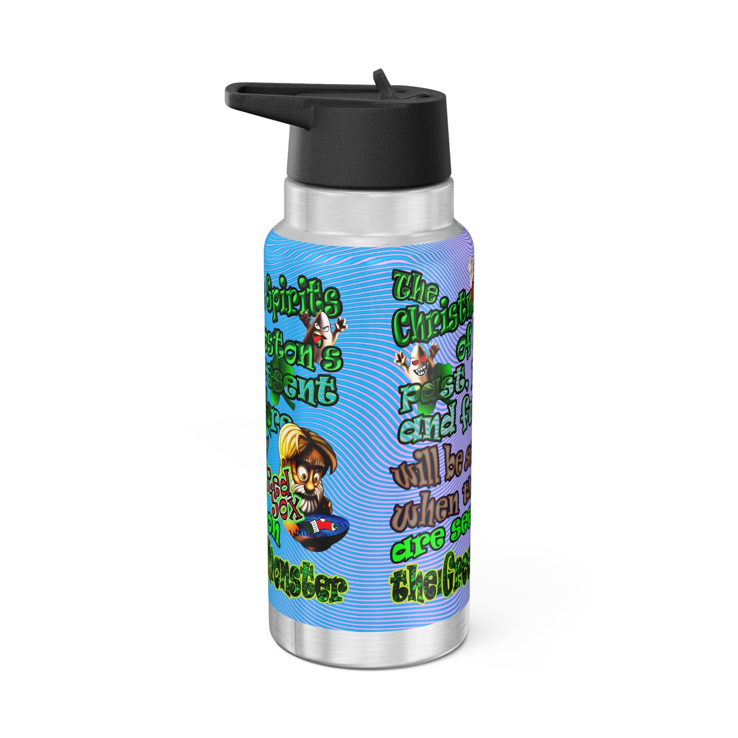 christmas spirits of boston - Gator Tumbler, 32oz  (light blue-purple wave)