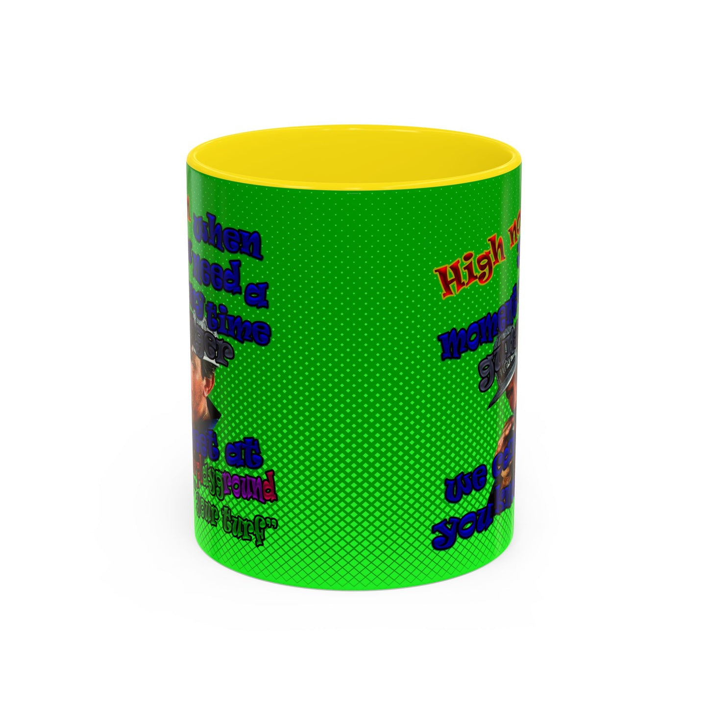 high noon - Accent Mug (logo green)