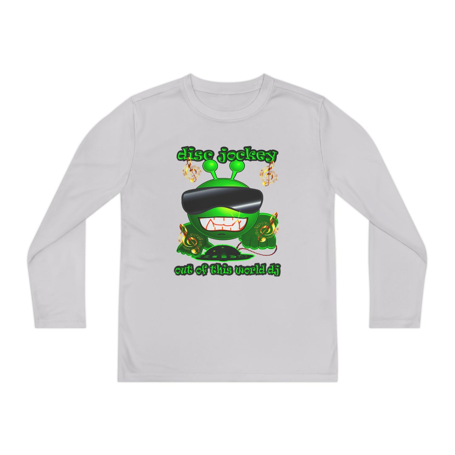 disc jockey - Youth Long Sleeve Competitor Tee