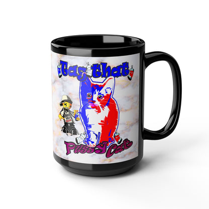 tag that - Black Mug (white marble)