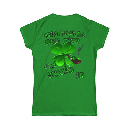 celtics logo - Women's Softstyle Tee