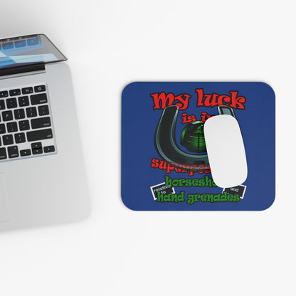 my luck - Mouse Pad (Rectangle) (dark blue)