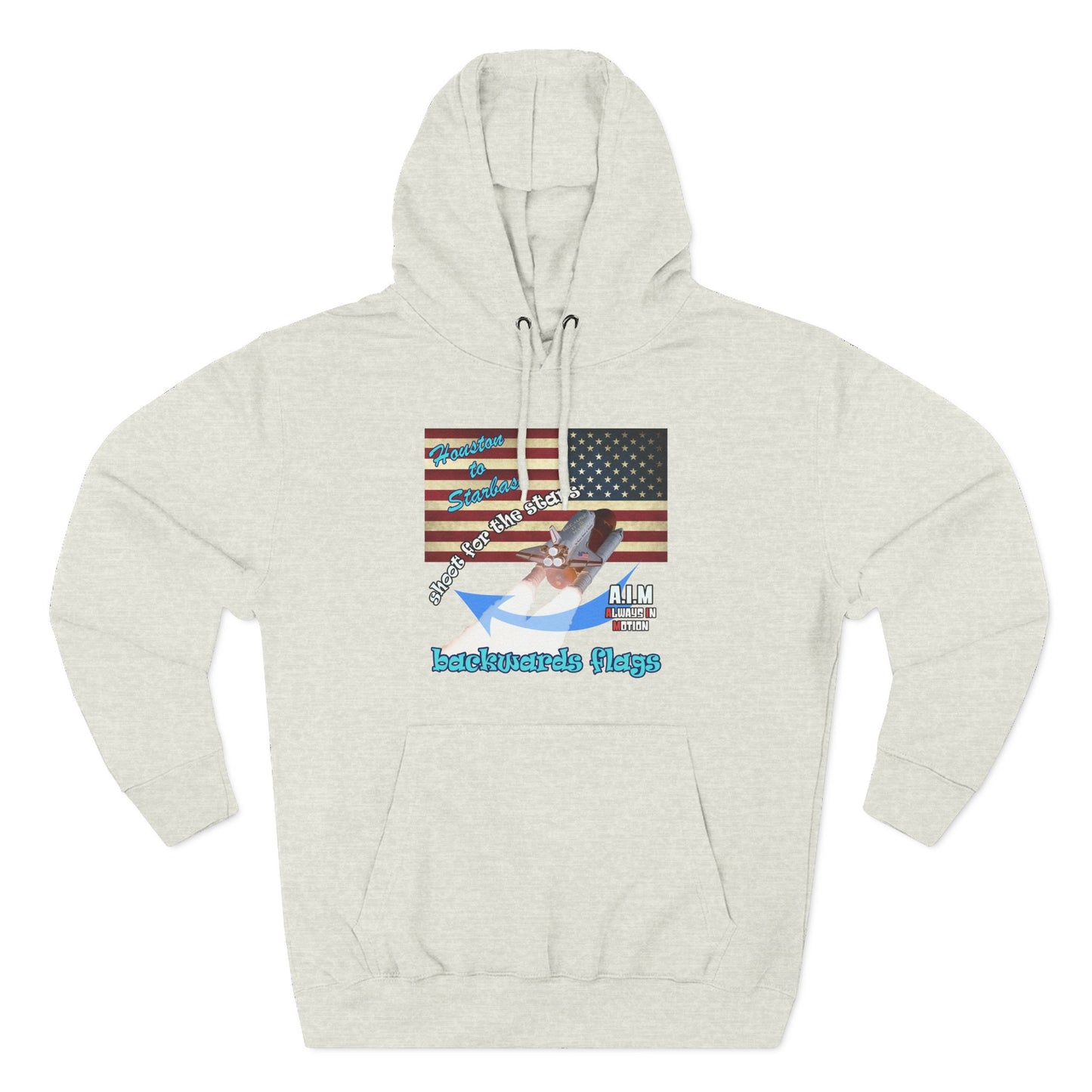 shoot for the stars - Three-Panel Fleece Hoodie