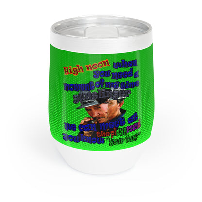high noon - Chill Wine Tumbler (logo green)