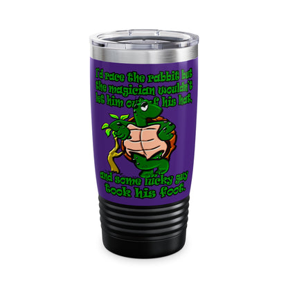 turtle race - Ringneck Tumbler, 20oz (purple)