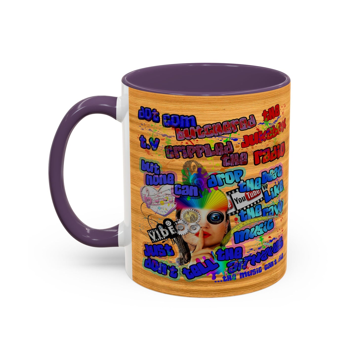 drop the beat - Accent Mug (butterscotch wood finish)