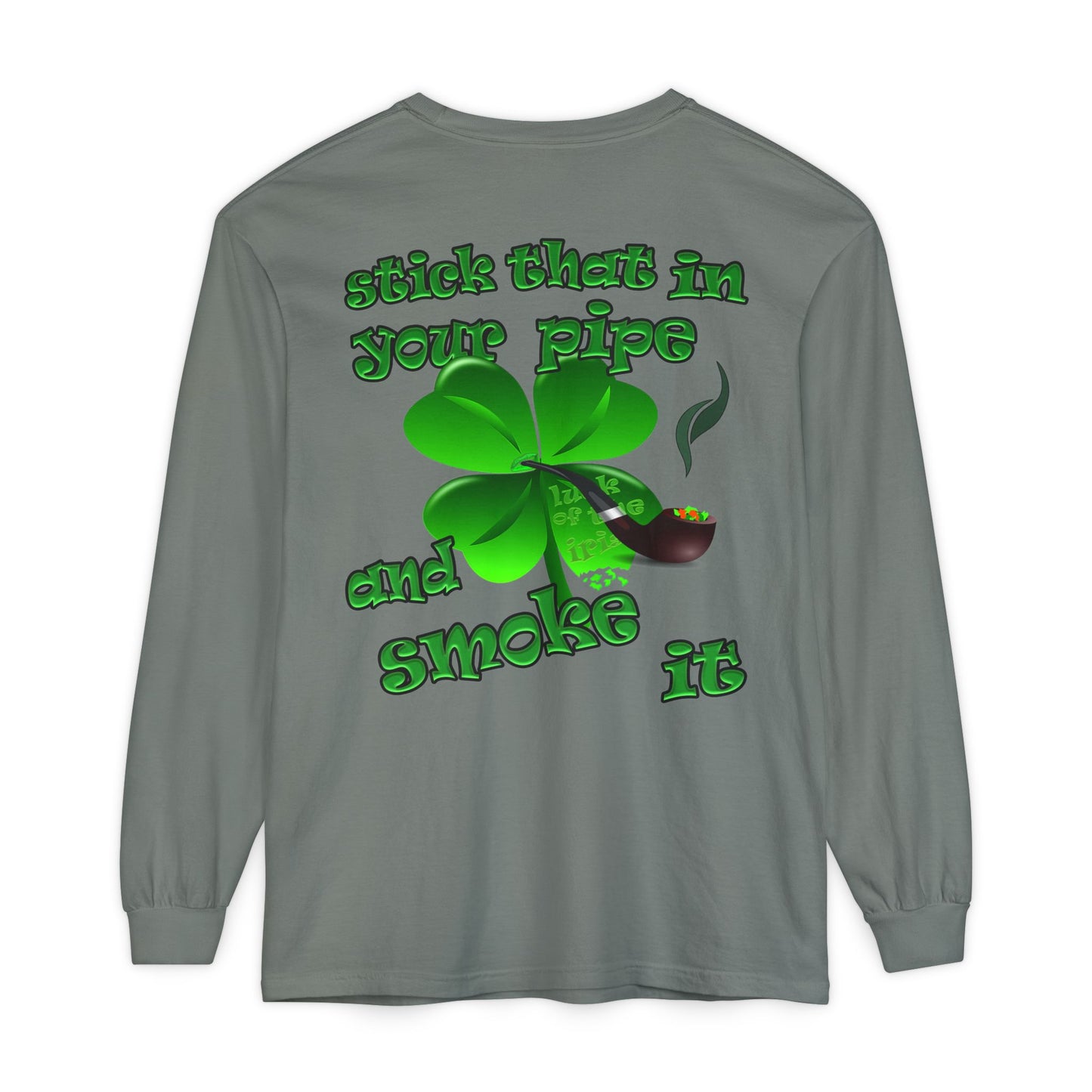 celtics logo - Unisex Garment-dyed Long Sleeve T-Shirt