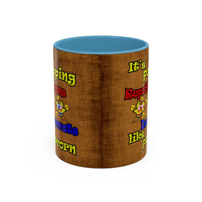 popping like popcorn - Accent Mug (brown papyrus)