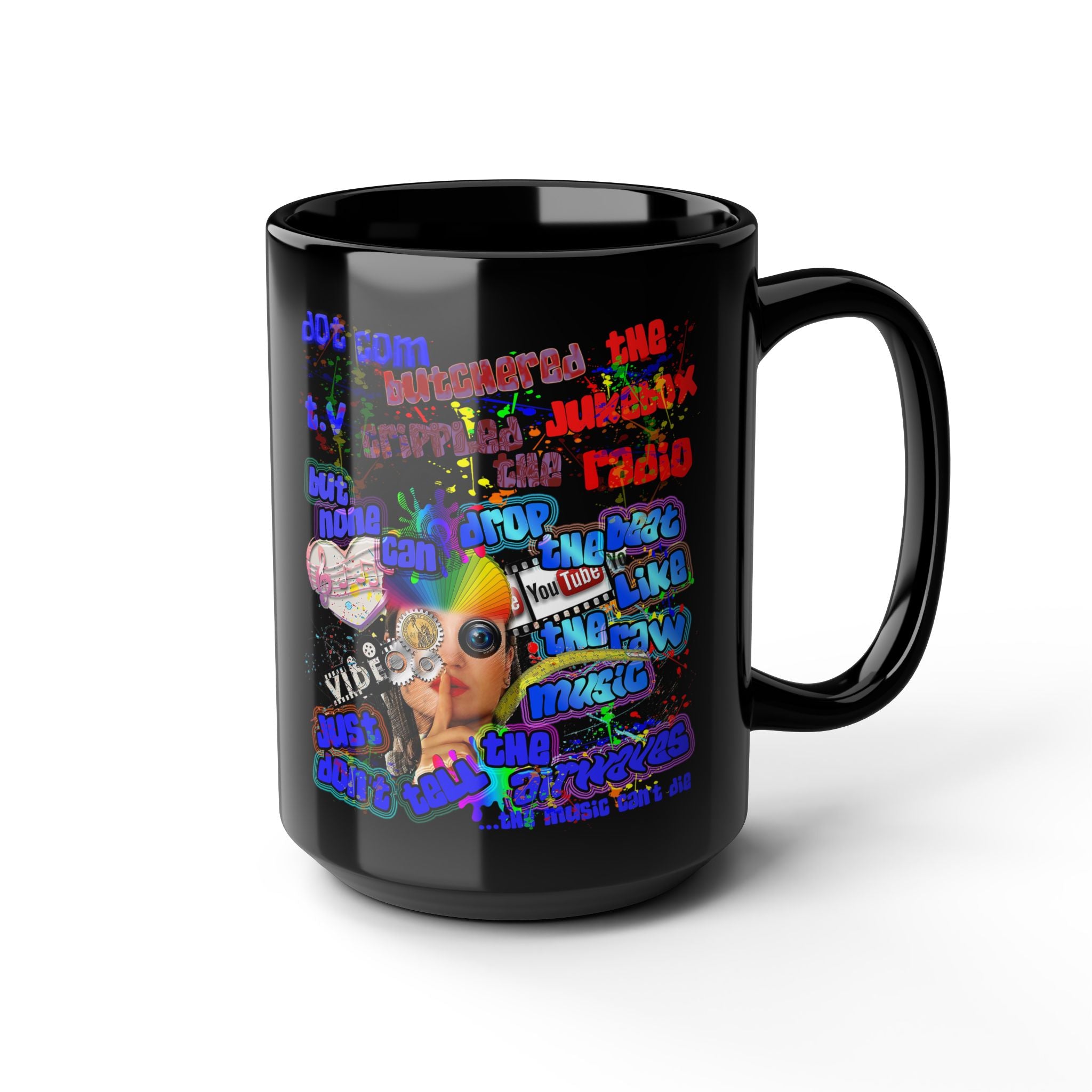 drop the beat - Black Mug