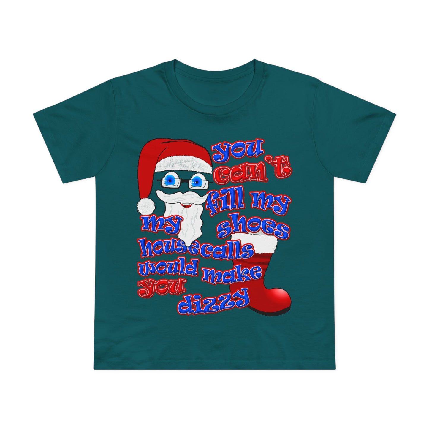 santa's shoes - Women’s Maple Tee