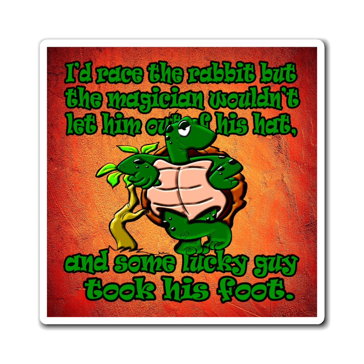 turtle race - Magnets - (burnt orange)