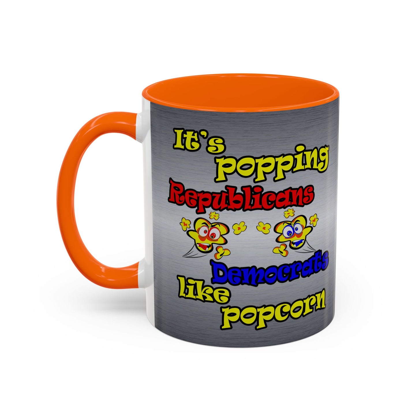 popping like popcorn - Accent Mug (brushed nickel)
