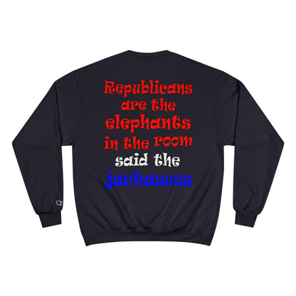 donkeys and elephants - Champion Sweatshirt