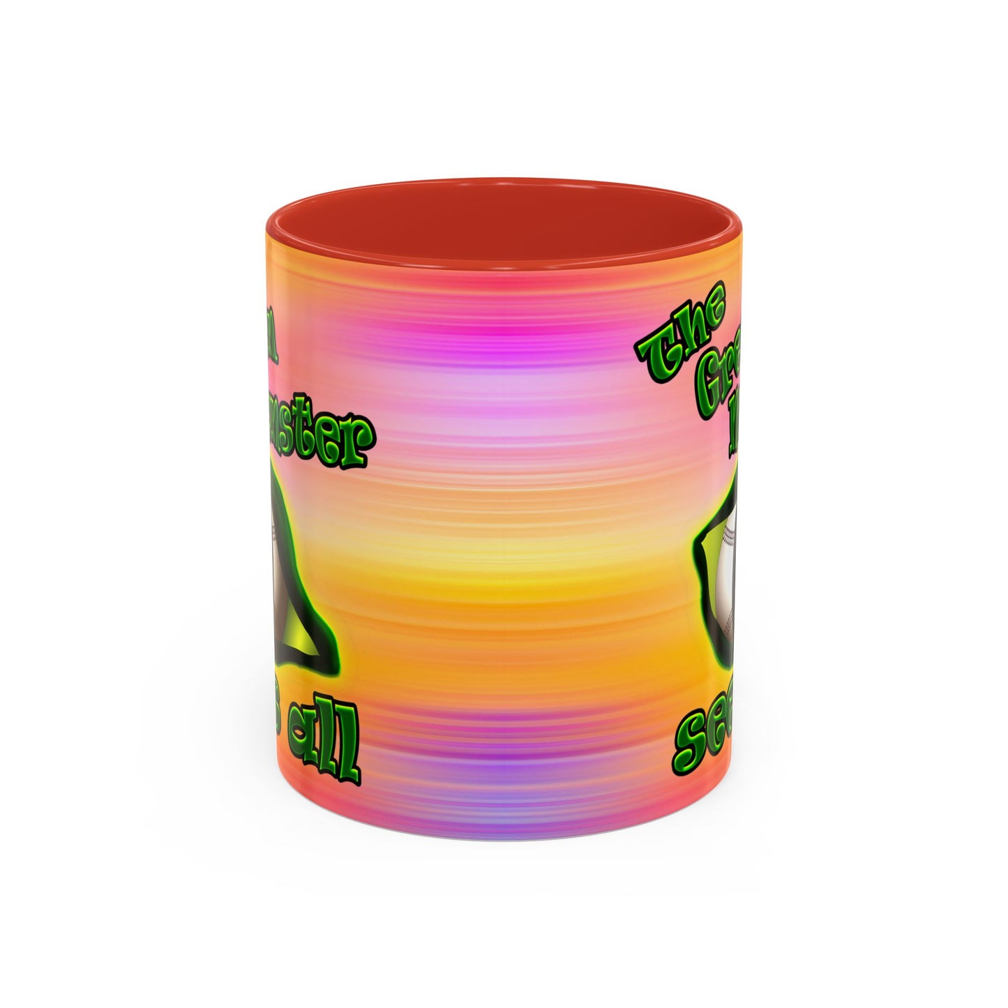 green monster - Accent Mug (color blur)