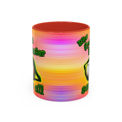 green monster - Accent Mug (color blur)