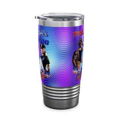 rw&b lives matter - Ringneck Tumbler, 20oz (purple wave)