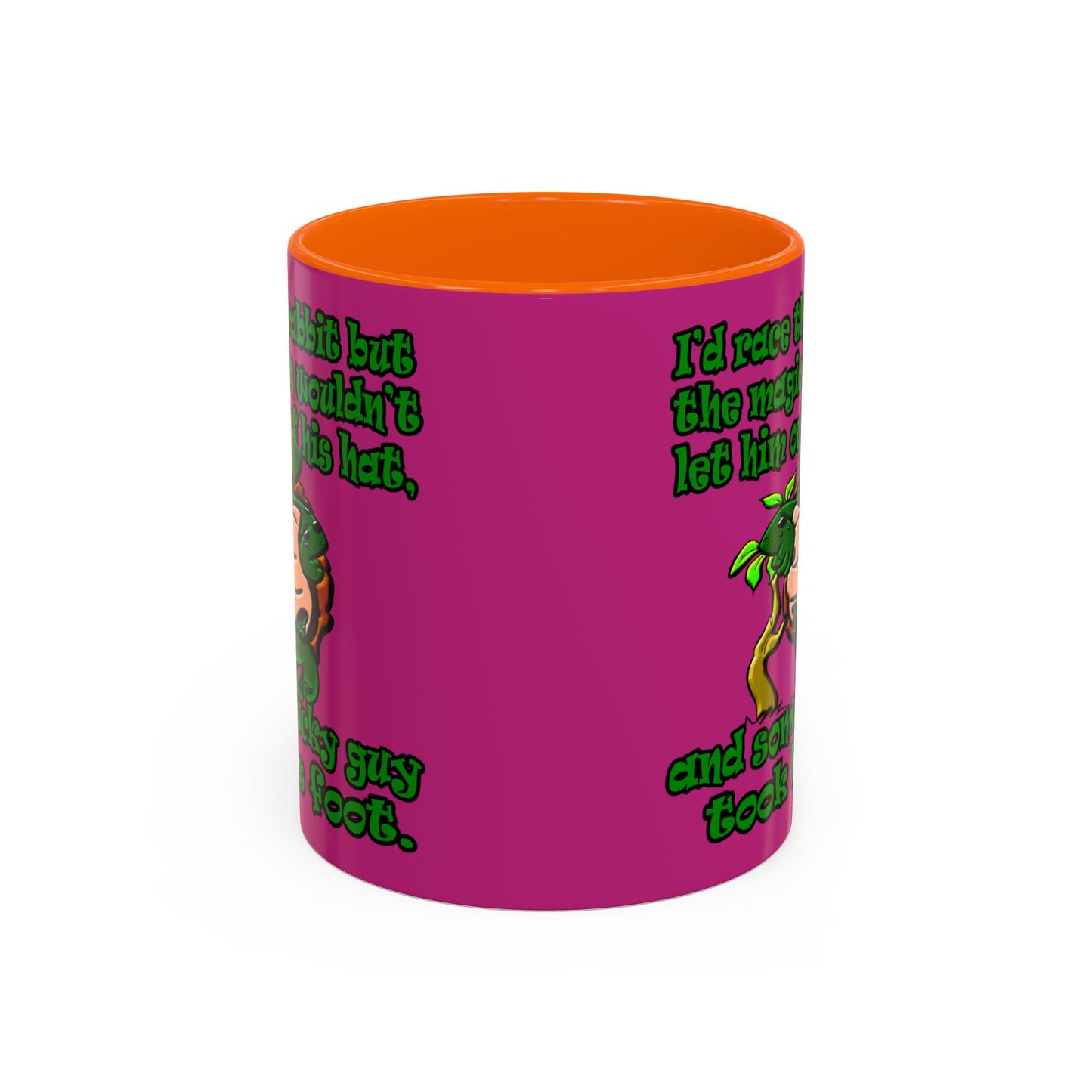 turtle race - Accent Mug (pink)
