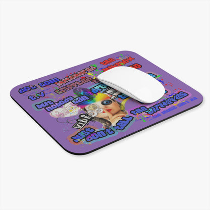 drop the beat - Mouse Pad (Rectangle) (light purple)