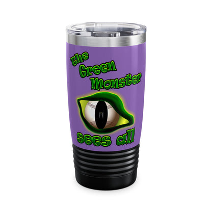 green monster - Ringneck Tumbler, 20oz (light purple)
