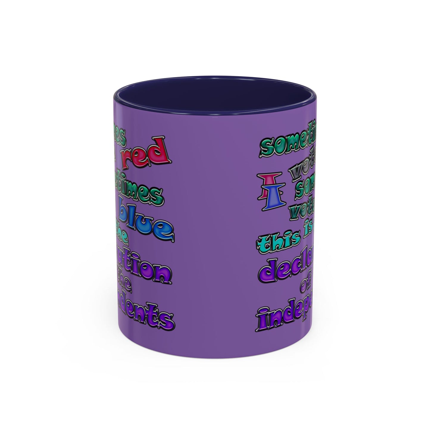 declaration of the independents - Accent Mug (light purple)