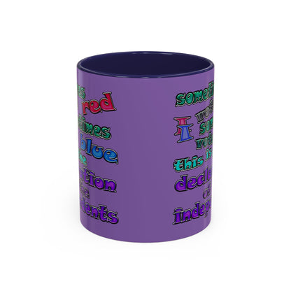 declaration of the independents - Accent Mug (light purple)