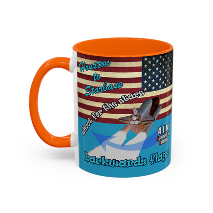 shoot for the stars - Accent Mug (turquoise)