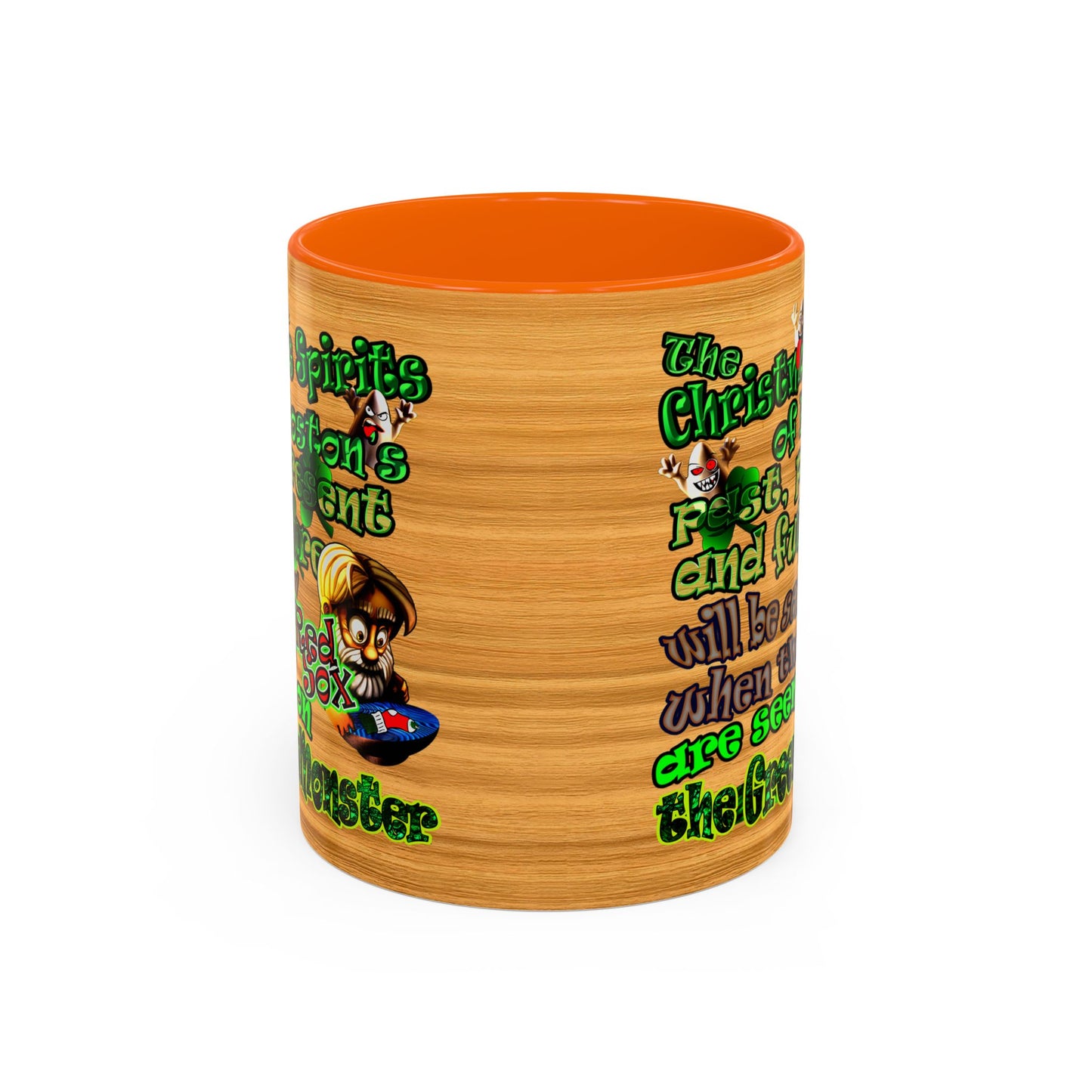 christmas spirits of boston - Accent Mug (butterscotch wood finish)
