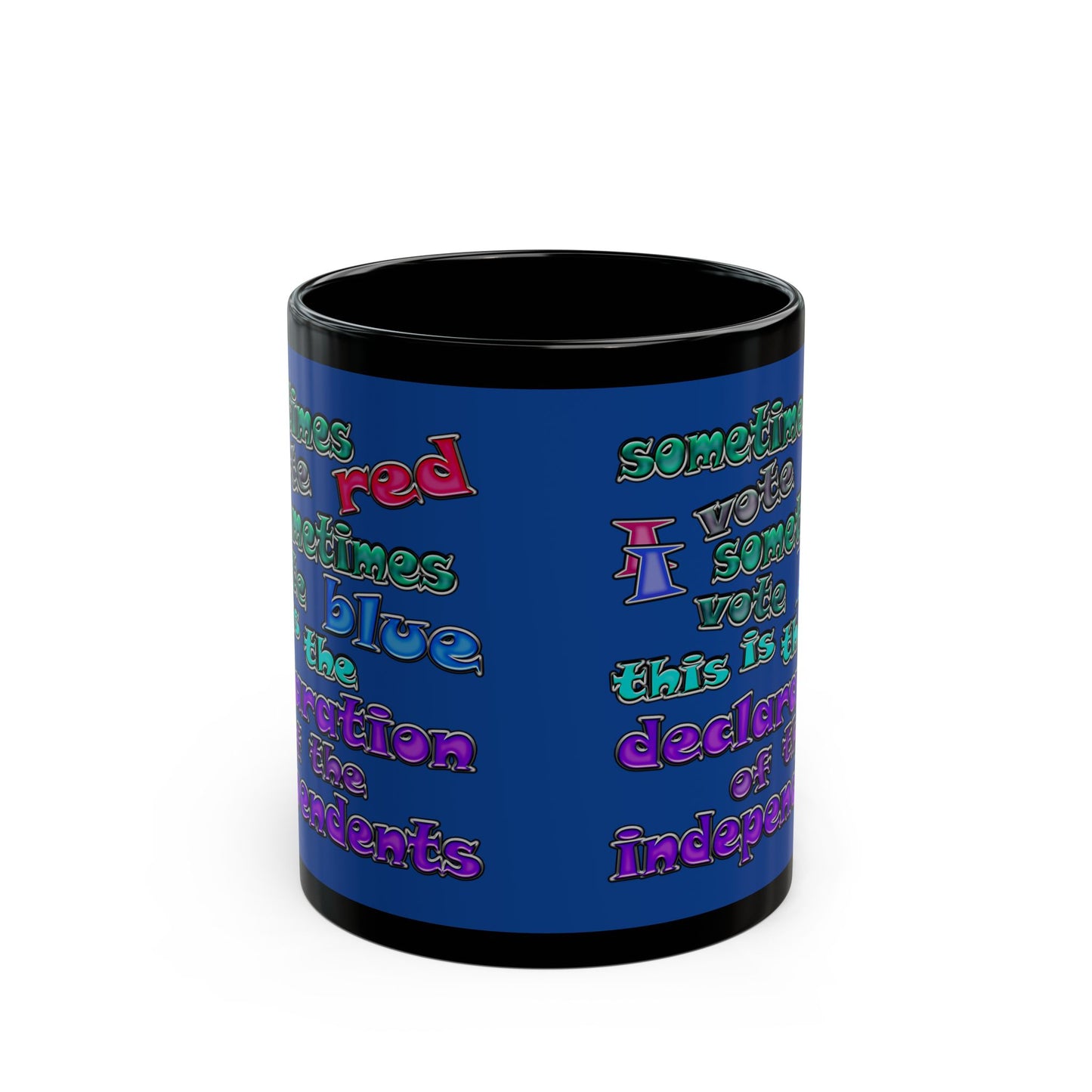 declaration of the independents - Black Mug (dark blue)