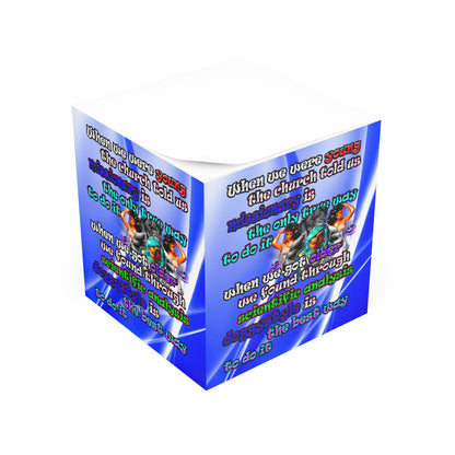 doggystyle - note cube (blue-white wave)