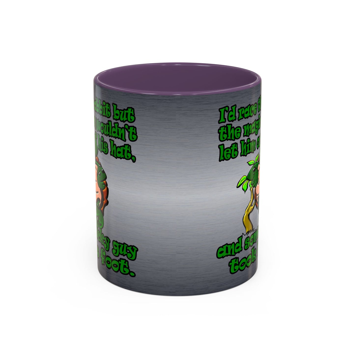 turtle race - Accent Mug (brushed nickel)
